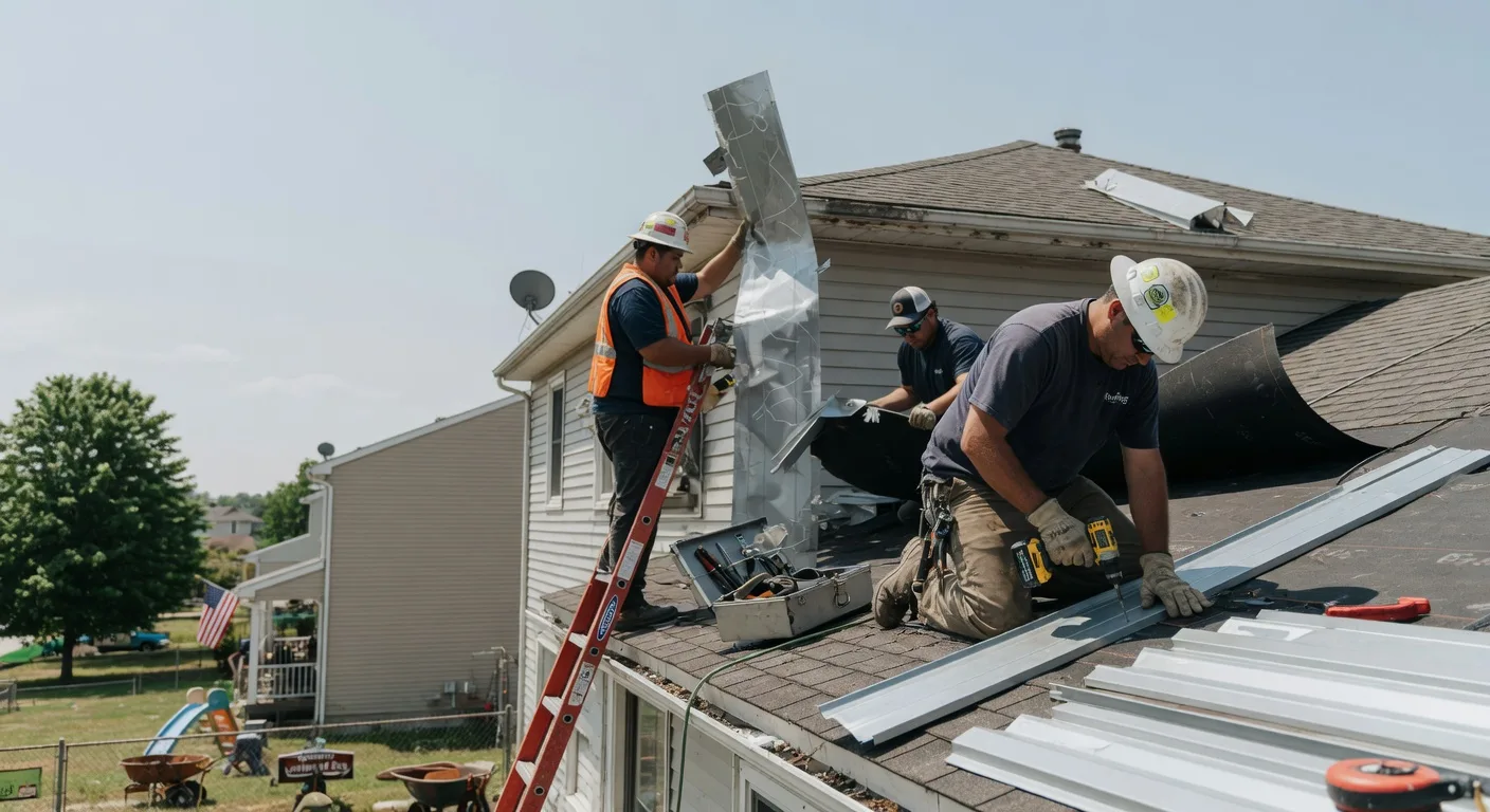 Storm Damage Metal Roof Repair in Lake Geneva, WI